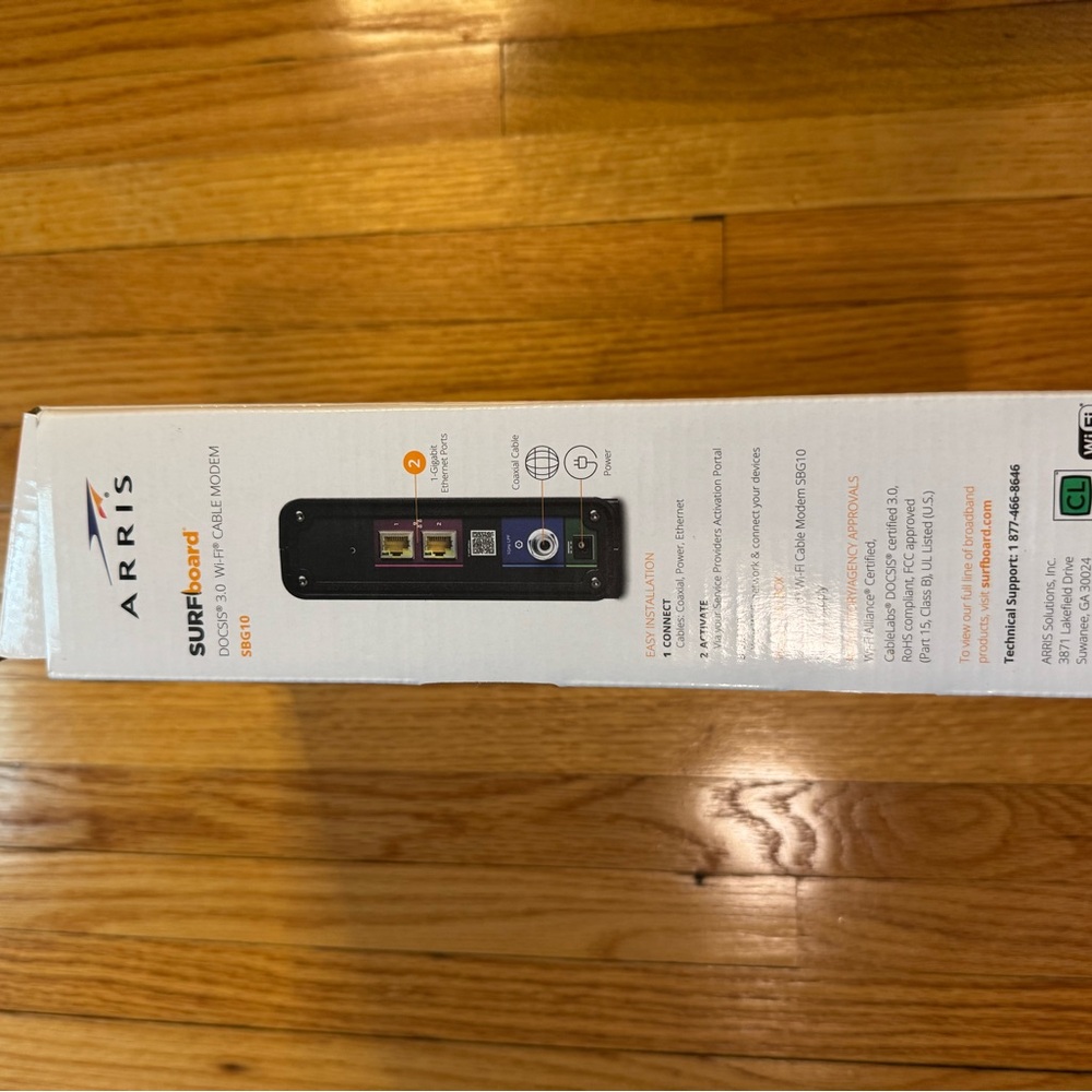 Arris Surfboard SBG10 DOCSIS 3.0 Cable Modem AC1600 WiFi Router – New Open Box - Picture 4 of 5